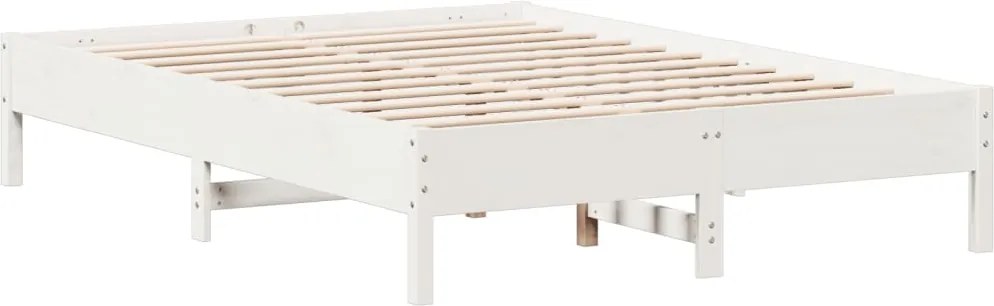vidaXL fehér tömör fenyőfa ágy matrac nélkül 160 x 200 cm