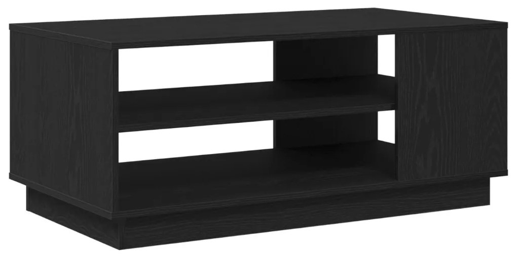 Fekete Tölgy Coffee Table 102x55x43 cm Mérnöki Fából készült