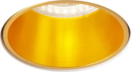 RENDL DAYTONA rögzített lámpa gipsz/szálcsiszolt sárgaréz 230V LED GU10 8W