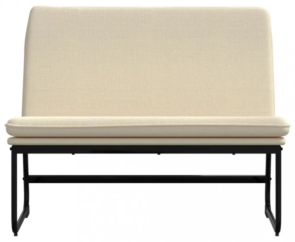 krémszínű szövetpad 100 x 75 x 76 cm