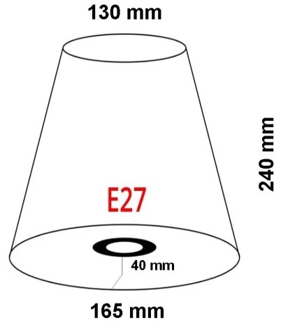 FARO 2P0311 - REM E27 árnyékoló, 165 mm átmérő, bézs