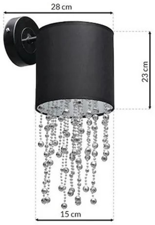 Fali lámpa ALMERIA 1xE27/60W/230V