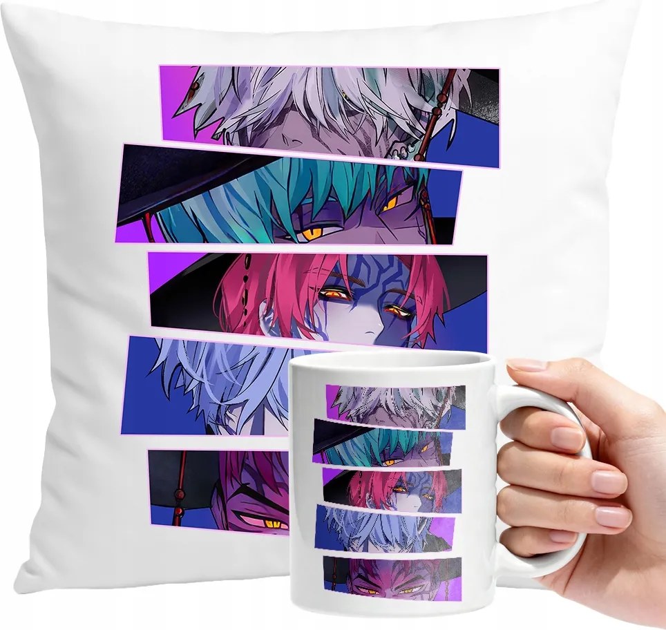 Bögre Szett Párna K-pop Démon Hunters Huntrix Vadászok Ajándék Szöveg