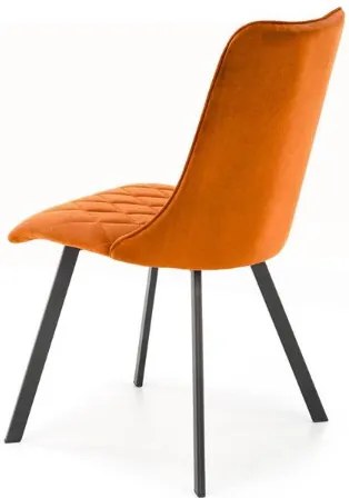 K-450 étkezőszék fahéj bársony szövet