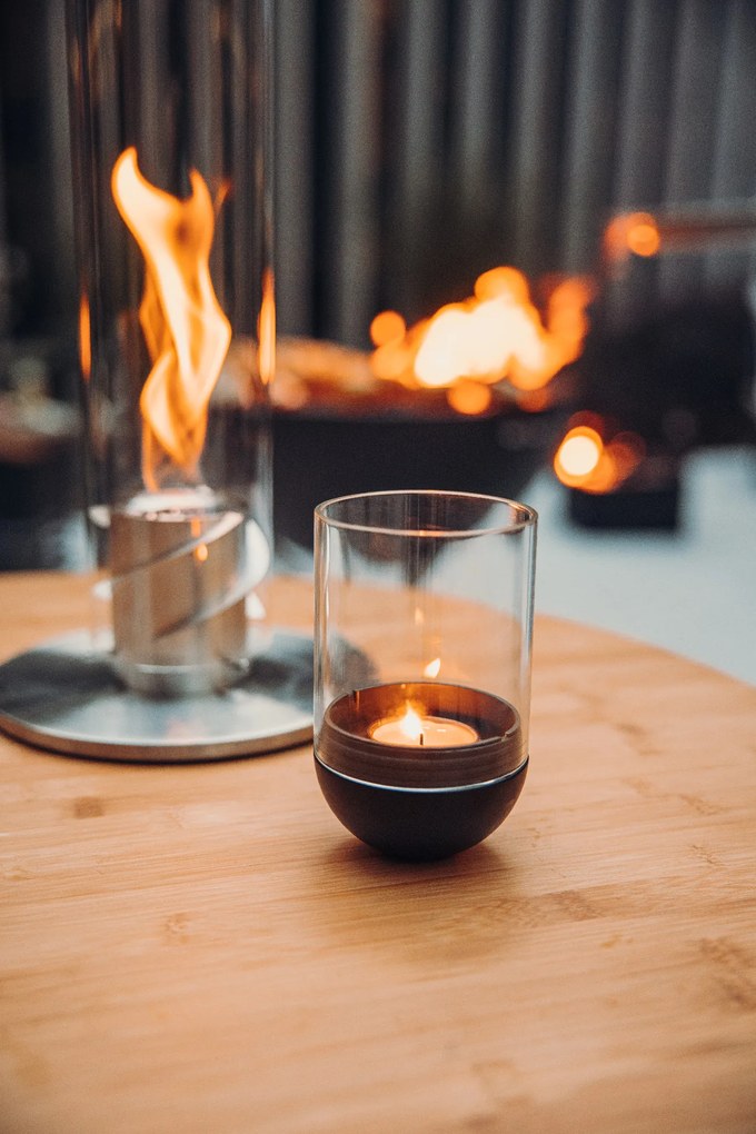 Gravity Candle Black - gravitációs gyertyatartó, fekete - Höfats