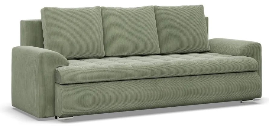 Tokio kanapéágy, kordbársony, zöld