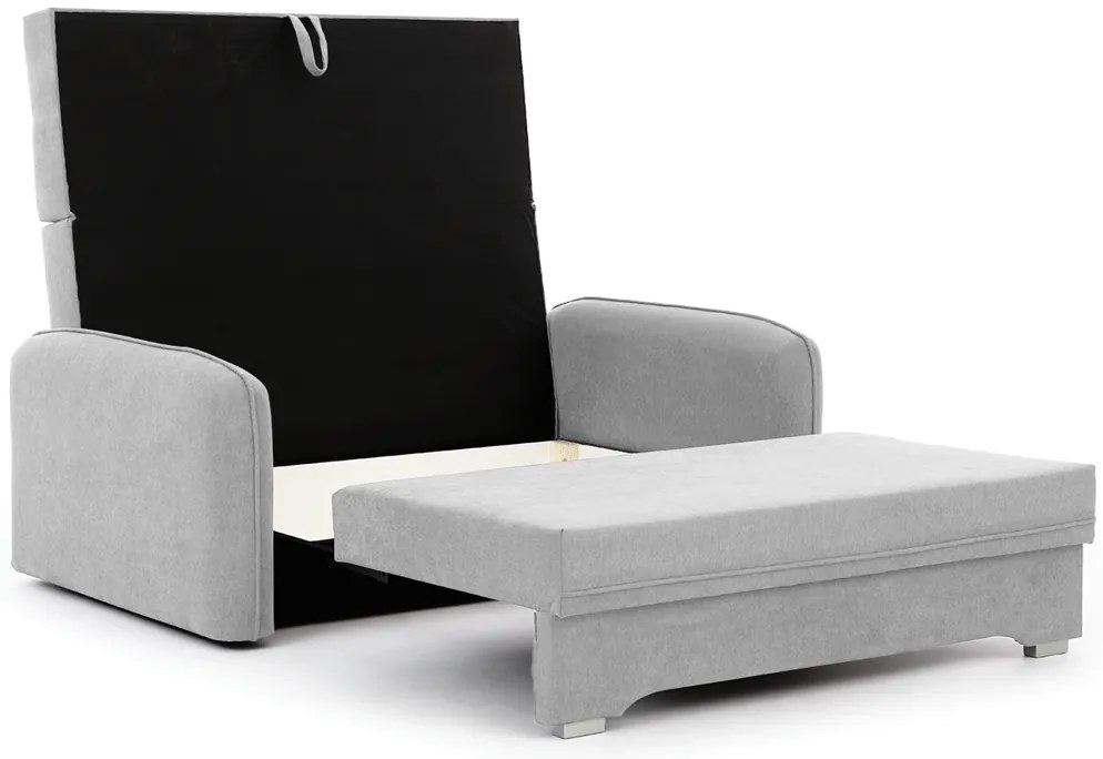 Kihúzható 2 személyes kanapé LAINE, világosszürke