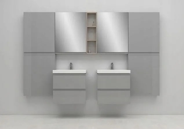 Cersanit - Moduo tükrös függő szekrény 60cm, fehér, S929-018
