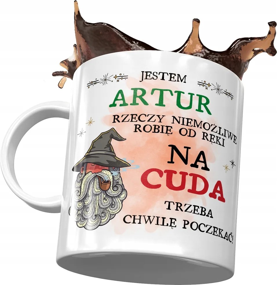 Bögre Arthur Barát Férj Kolléga Ajándék Nyomtatott Fotóval