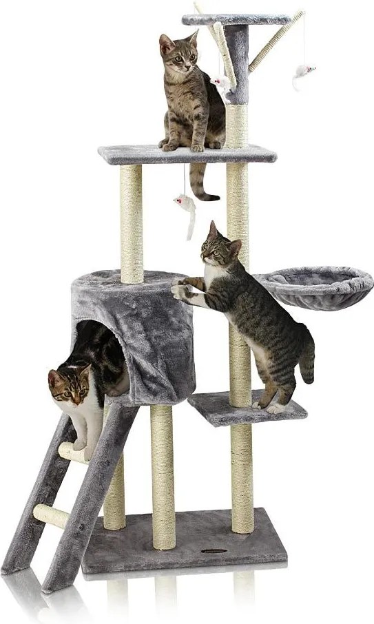 Kaparófa macskáknak Hawaj 138 cm antracit