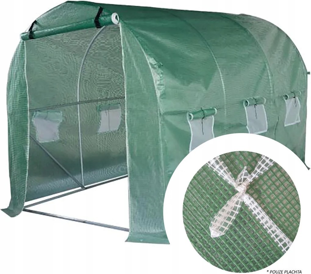 XXL ponyva fóliatartóhoz 794130, 450x200x200cm, 9m2, 140/m2