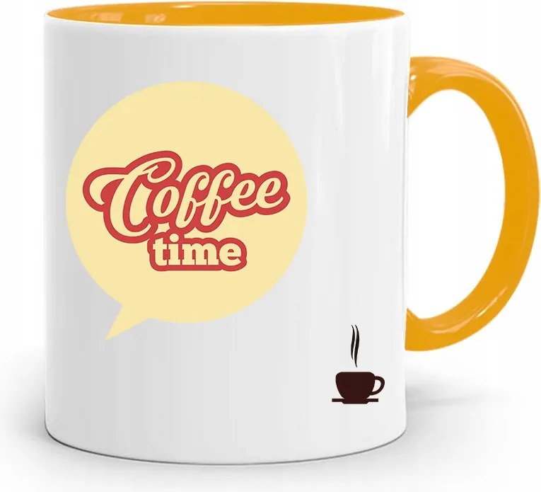 Barista Kávézó Bögre Sárga Ajándék fényképes nyomtatással