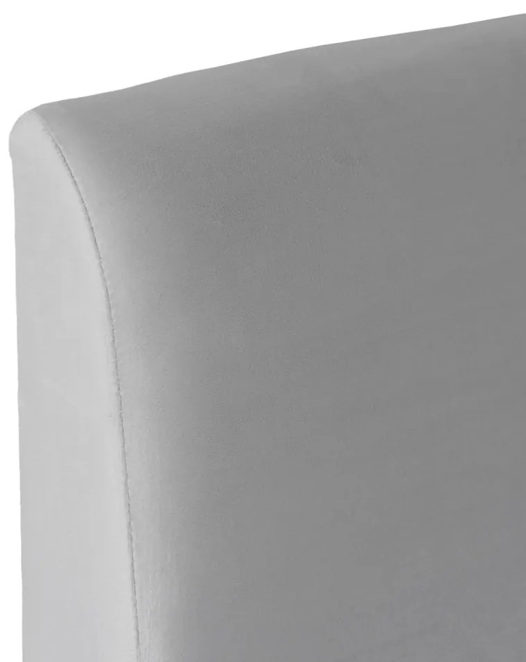 Łóżko 140x200 MARSYLIA Welurowe Kremowe Z Pojemnikiem