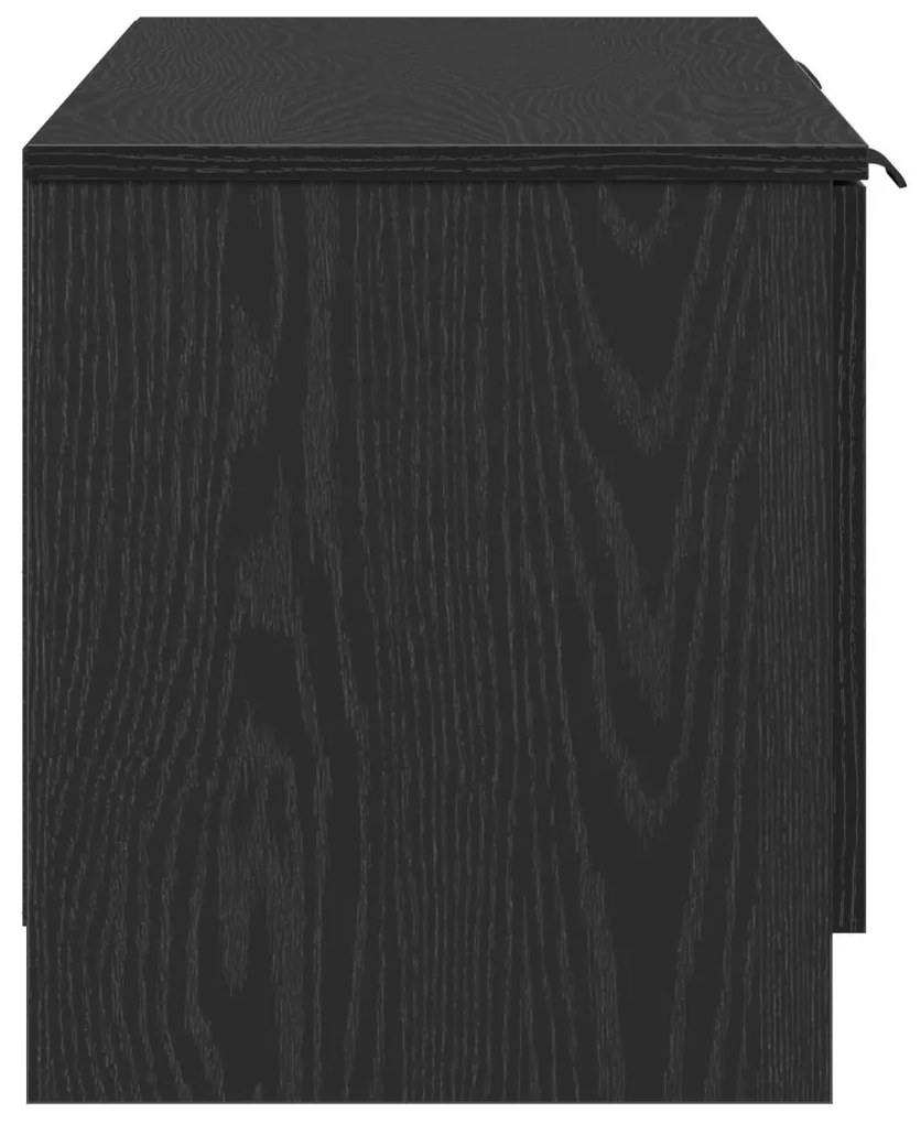 TV Szekrény - Fekete tölgy - 140x35x40 cm - Műanyagból készült