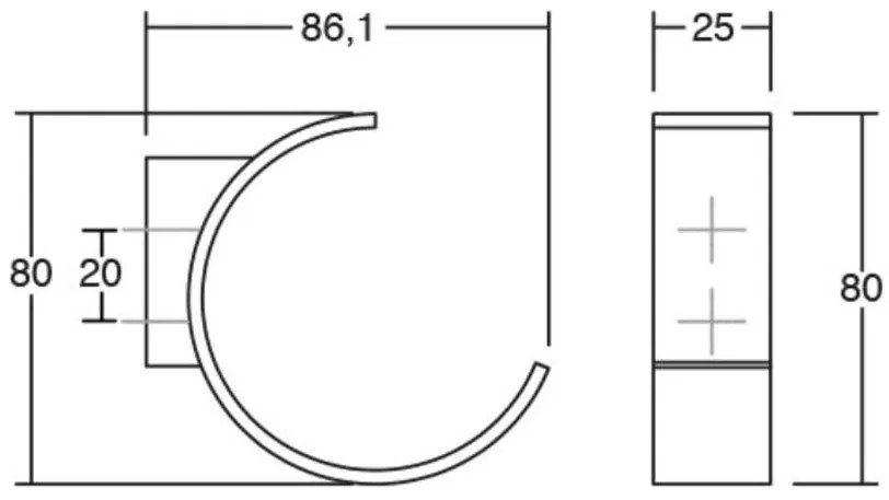 Fogas Viefe BIRDD fém, matt fekete + vörös vulkán EI