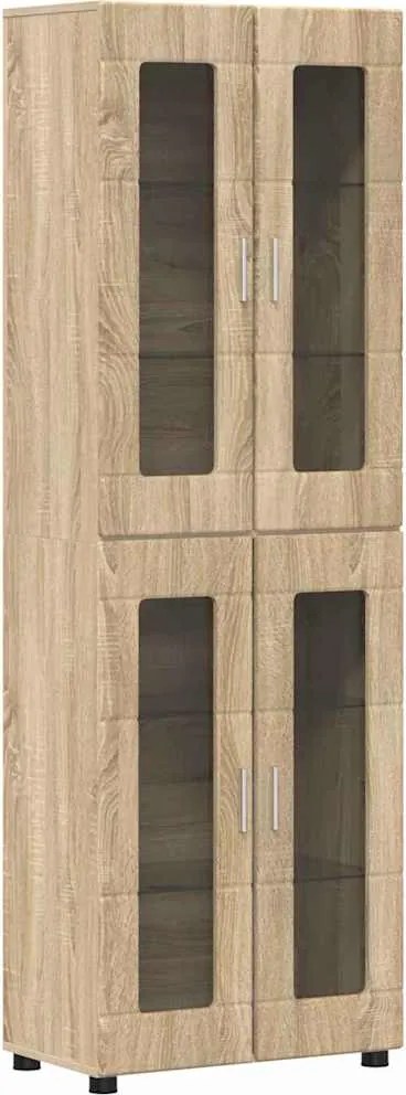 vidaXL Magasfiú polcokkal FLORIN Sonoma tölgy 60 x 35 x 182 cm Faanyag