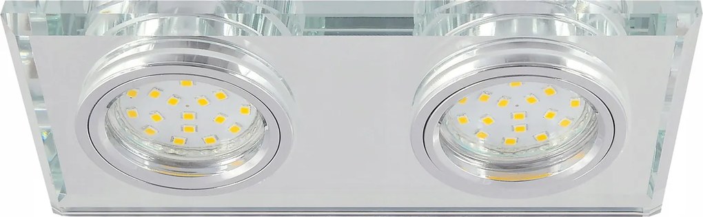 Süllyesztett fix keret 2x OH227 Kobi átlátszó