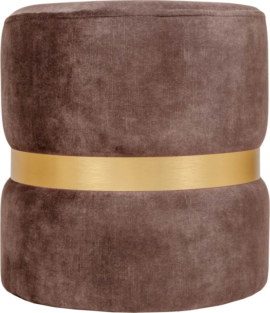 Ring puff - arany gyűrű - P05 - barna bársony R