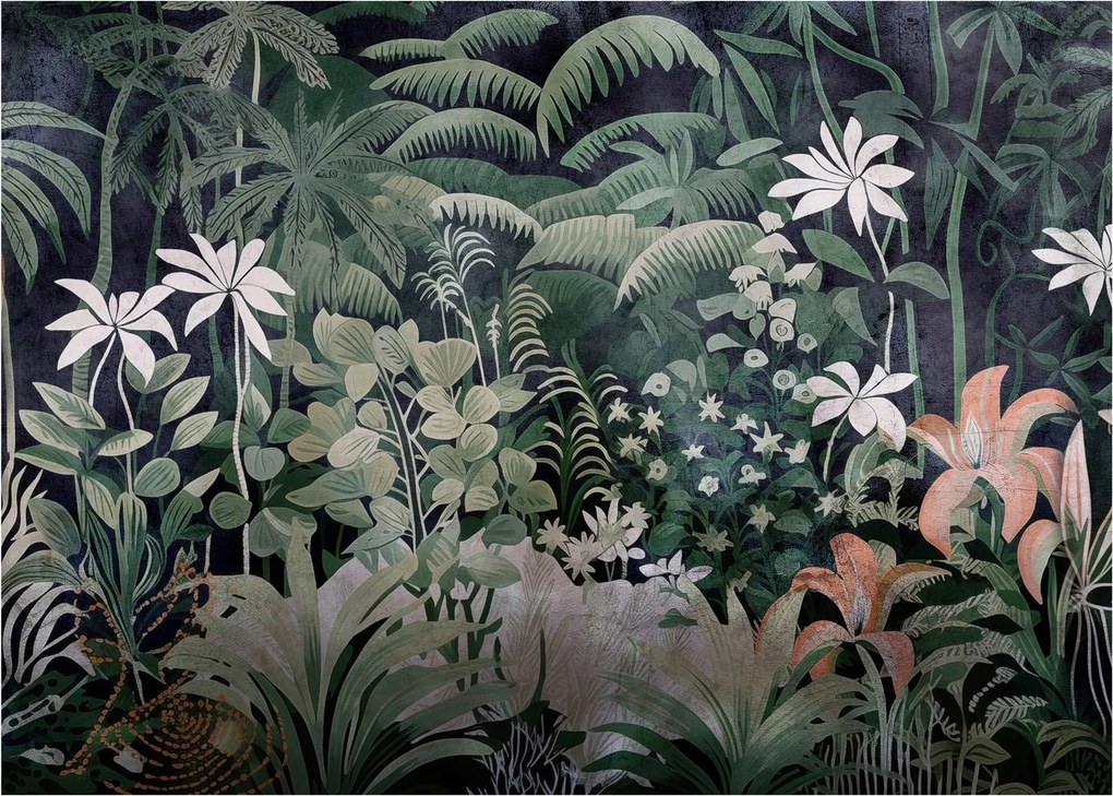 Kép - Festett dzsungel minta (70x50 cm)