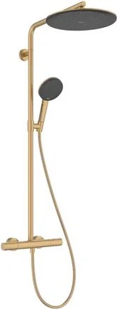 Hansgrohe Raindance Alive S Puro zuhanyrendszer termosztátos csapteleppel szálcsiszolt bronz 24594140
