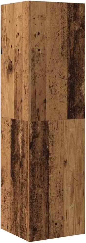 vidaXL antik fa színű szerelt fa TV-szekrény 30,5 x 30 x 110 cm