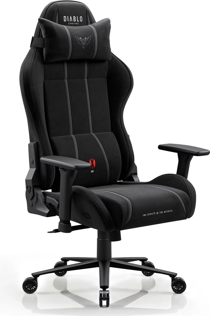 Szövet gamer szék fekete Diablo X-One 2.0 Burned Black King