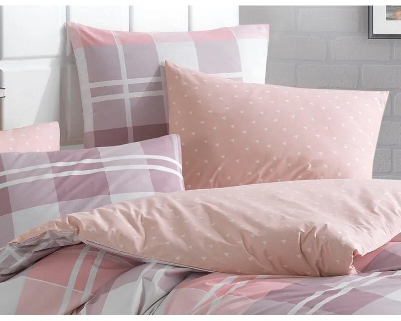 BedTex Pamut ágynemét Mark rózsaszín, 140 x 220cm, 70 x 90 cm, 140 x 220 cm, 70 x 90 cm