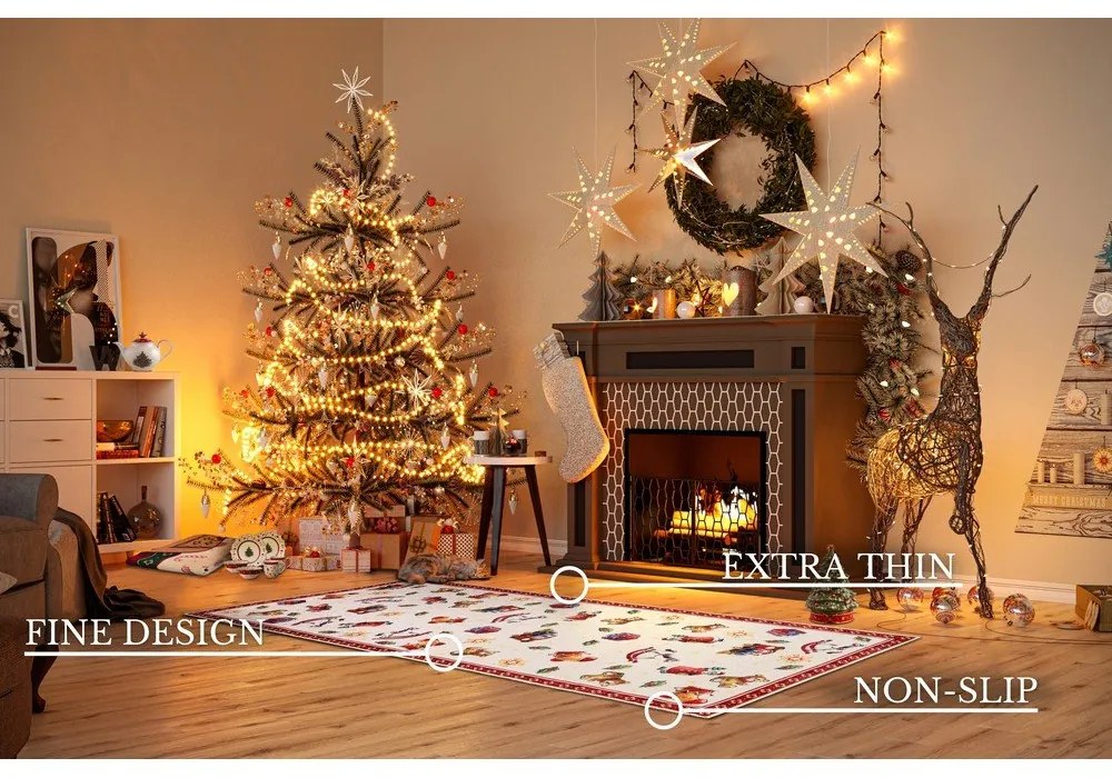 Piros futószőnyeg karácsonyi mintával 80x200 cm Red Christmas – Villeroy&Boch