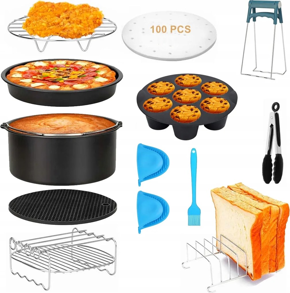 Tartozékkészlet Airfryer Légkeveréses Olajsütőhöz