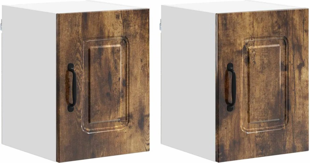 vidaXL Konyhaszekrény Kalmar 2 pcs Füstölt tölgy 30 x 31 x 40 cm