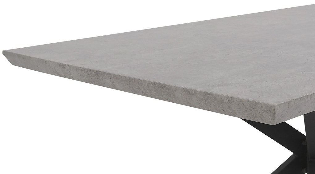 Stílusos Betonhatású Étkezőasztal 140 x 80 cm SPECTRA Beliani