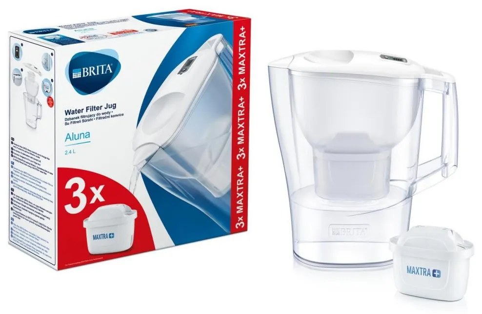 Brita - szűrős kancsó Aluna 2,4 l + 3 szűrők