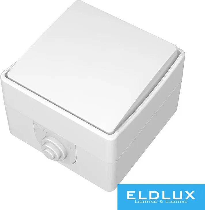 ELDDROP Falon kívüli Egypólusú kapcsoló (101) Fehér IP54