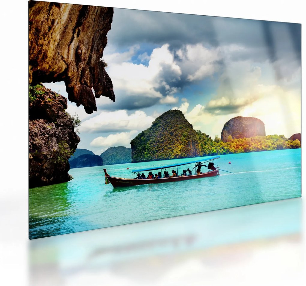 Üveg kép - Phang Nga-öböl (70x50 cm)