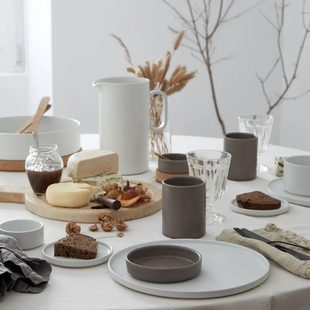 Barna agyagkerámia tányér ø 27 cm Redonda – Costa Nova