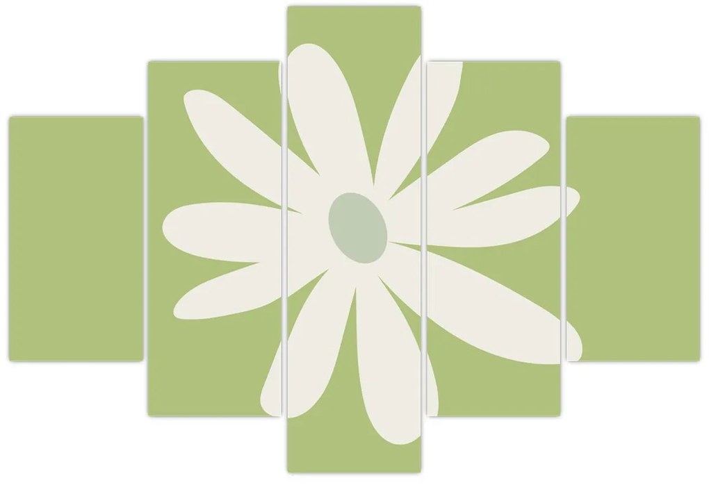 Kép - Hippik, zöld virágok N⁰2 (150x105 cm)