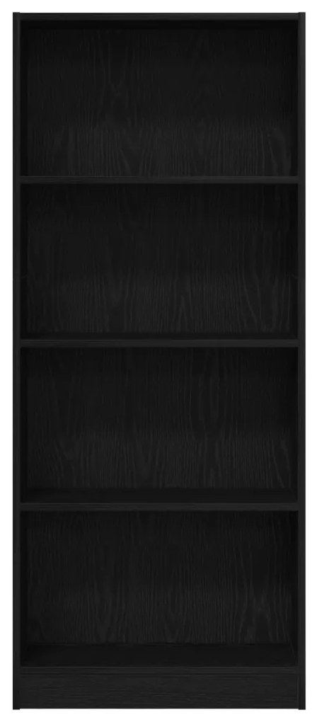 Fekete tölgy könyvespolc - 60 x 24 x 143 cm - Mérnök Fából