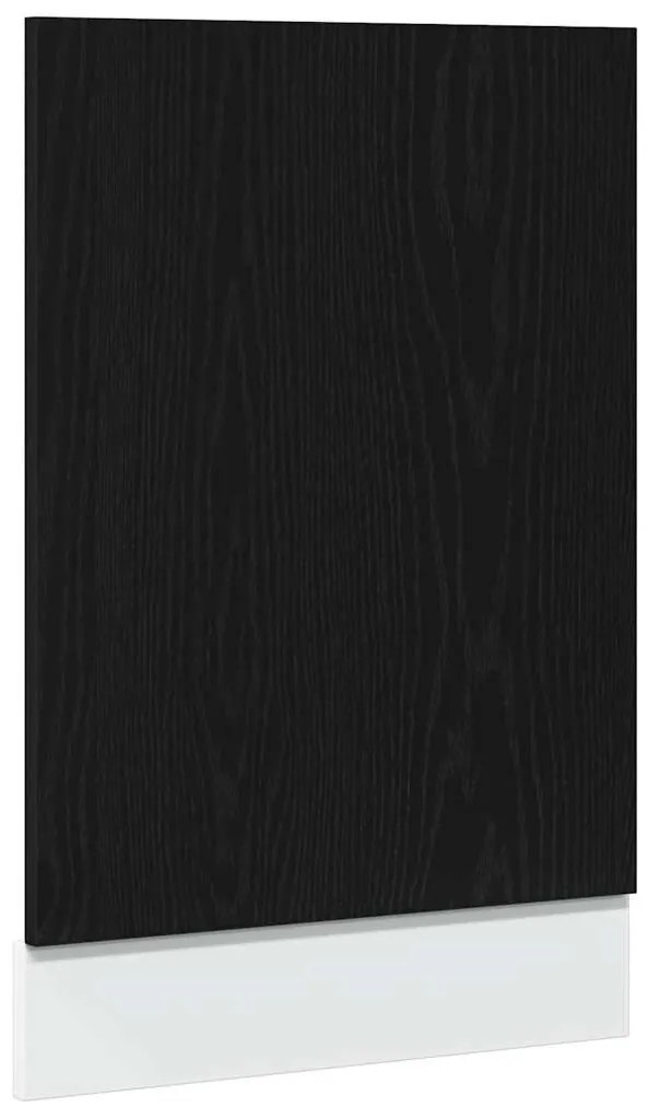 fekete tölgy szerelt fa mosogatógép panel 45x1,5x67 cm