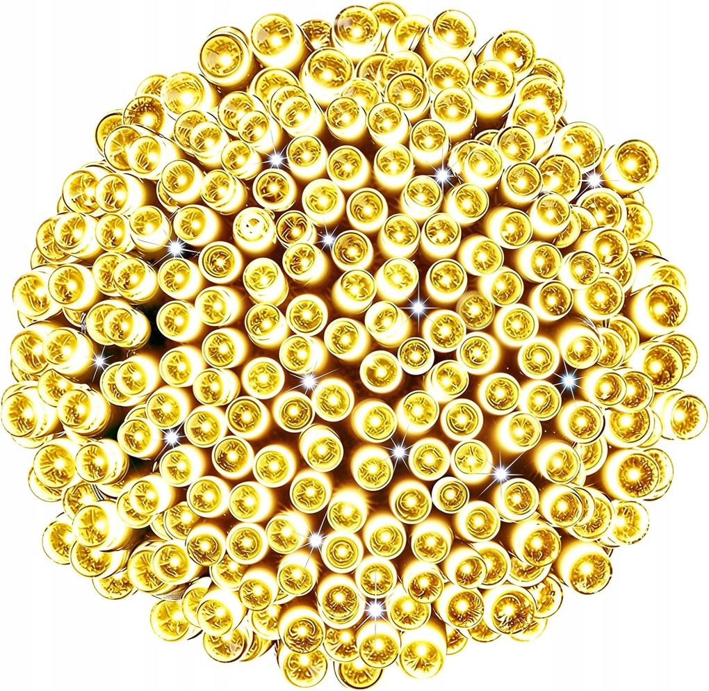 Karácsonyfa lámpák 500 Led Fehér Meleg Külső Belső