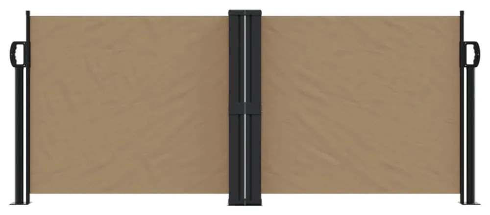 tópszínű behúzható oldalsó napellenző 100 x 1000 cm