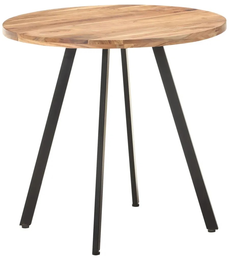 Tömör akácfa étkezőasztal 80 cm
