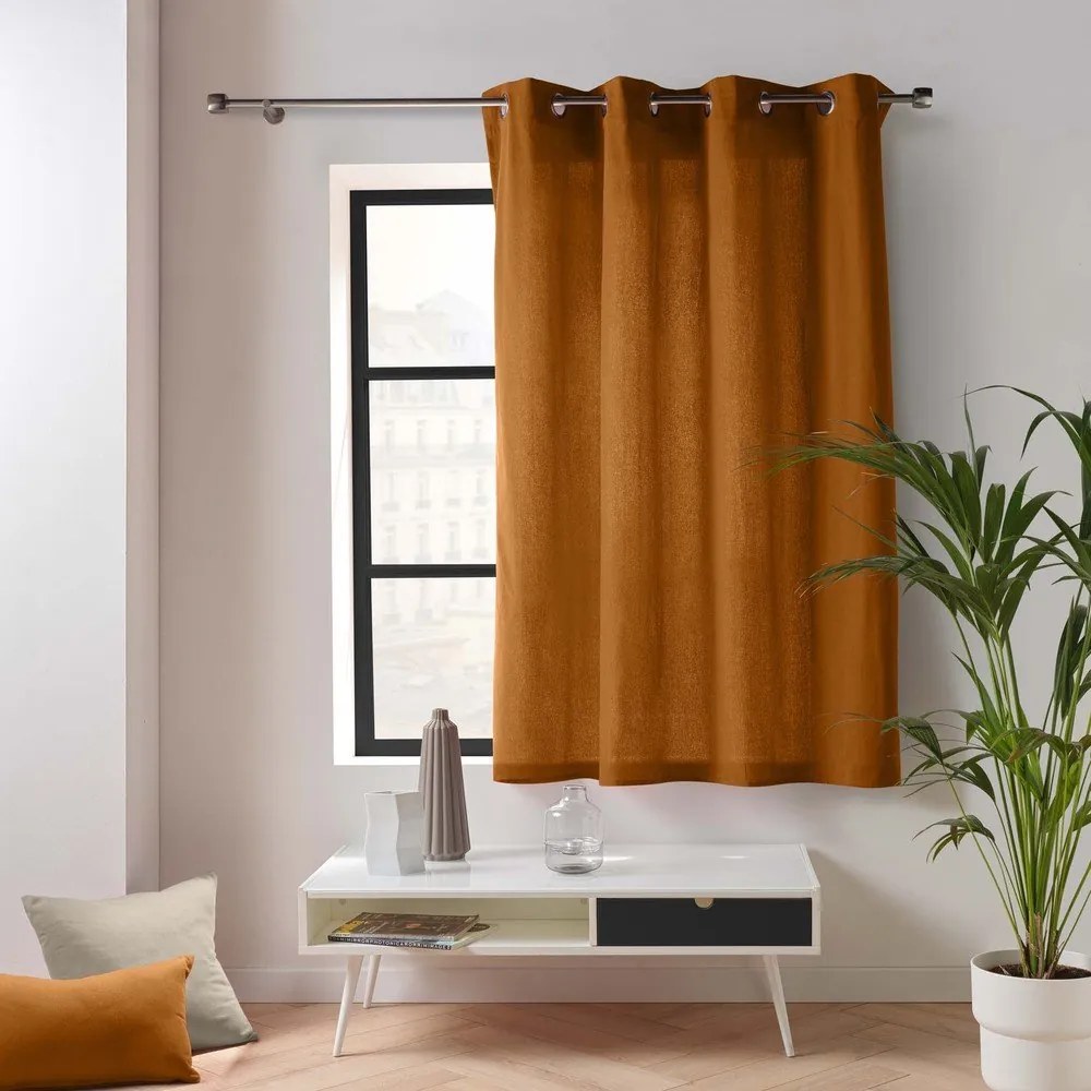 Barna függöny 135x180 cm Twily – douceur d'intérieur