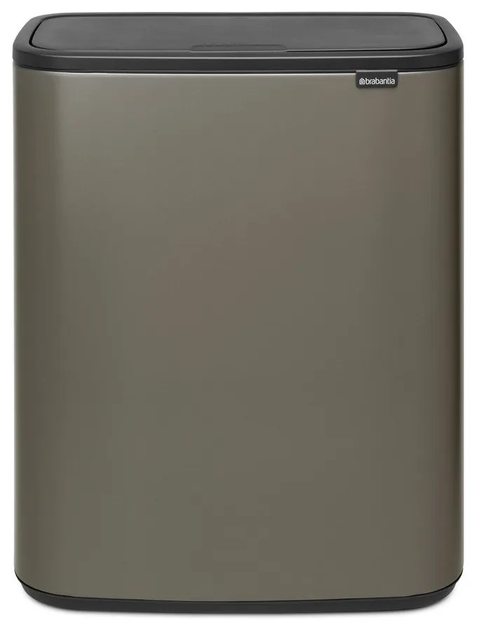 Szürke acél érintésre nyíló szemetes 60 l Bo Touch Bin – Brabantia