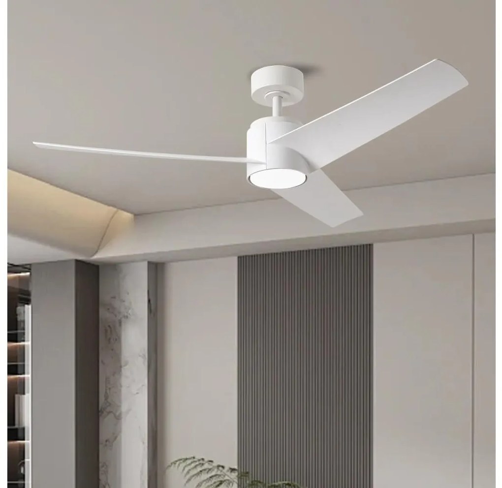 ZEVENTI - LED mennyezeti ventilátor ORVIETO LED/18W/230V Wi-Fi Tuya fehér + távirányító