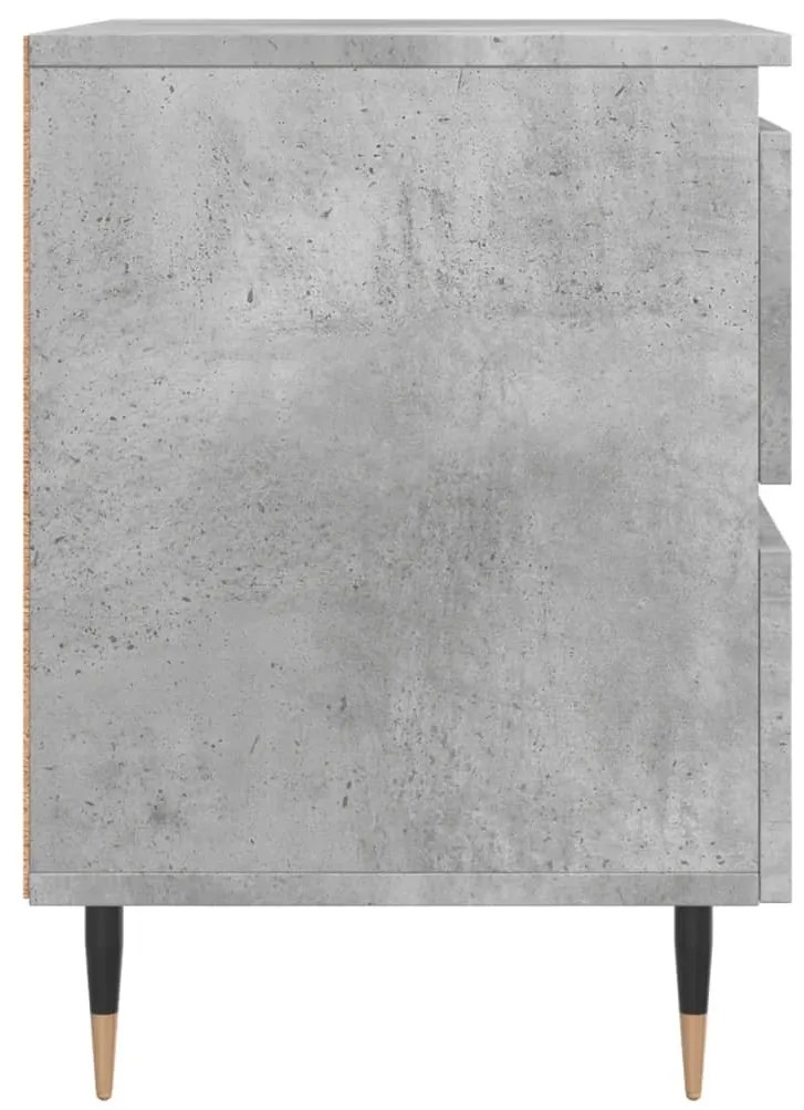 betonszürke szerelt fa éjjeliszekrény 40x35x50 cm