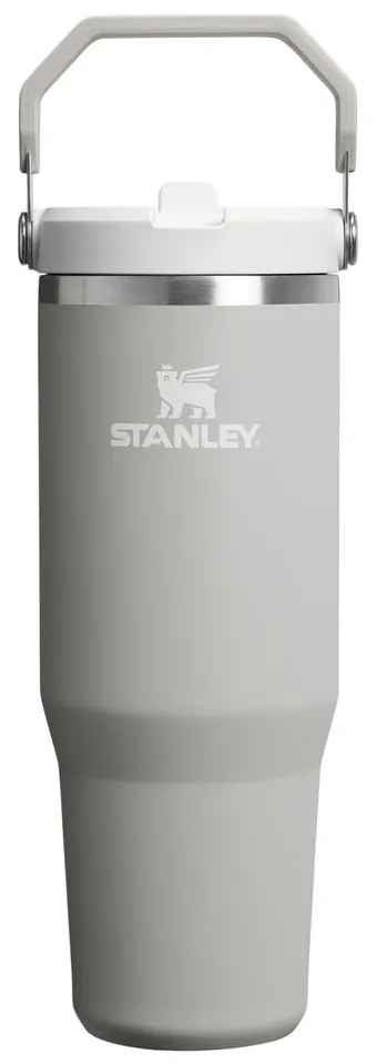 Szürkésbézs termosz 890 ml IceFlow Flip Straw 2.0 – Stanley