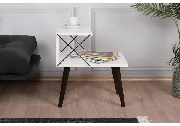 Éjjeliszekrény CROSS 55x50 cm fehér