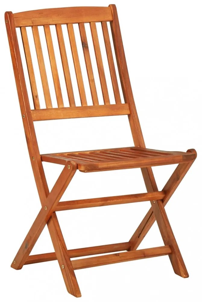 vidaXL 9 részes tömör akácfa kerti étkezőgarnitúra 180 x 90 x 75 cm