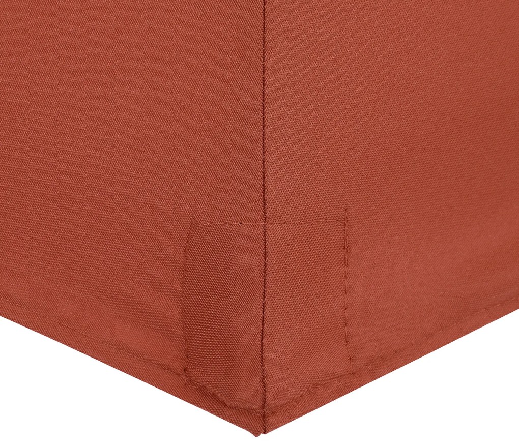 Kingsleeve® Kerti félköríves napernyő - terrakotta