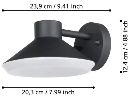 Eglo 900688 - LED Kültéri fali lámpa NINNARELLA 1xGU10/4,6W/230V IP44